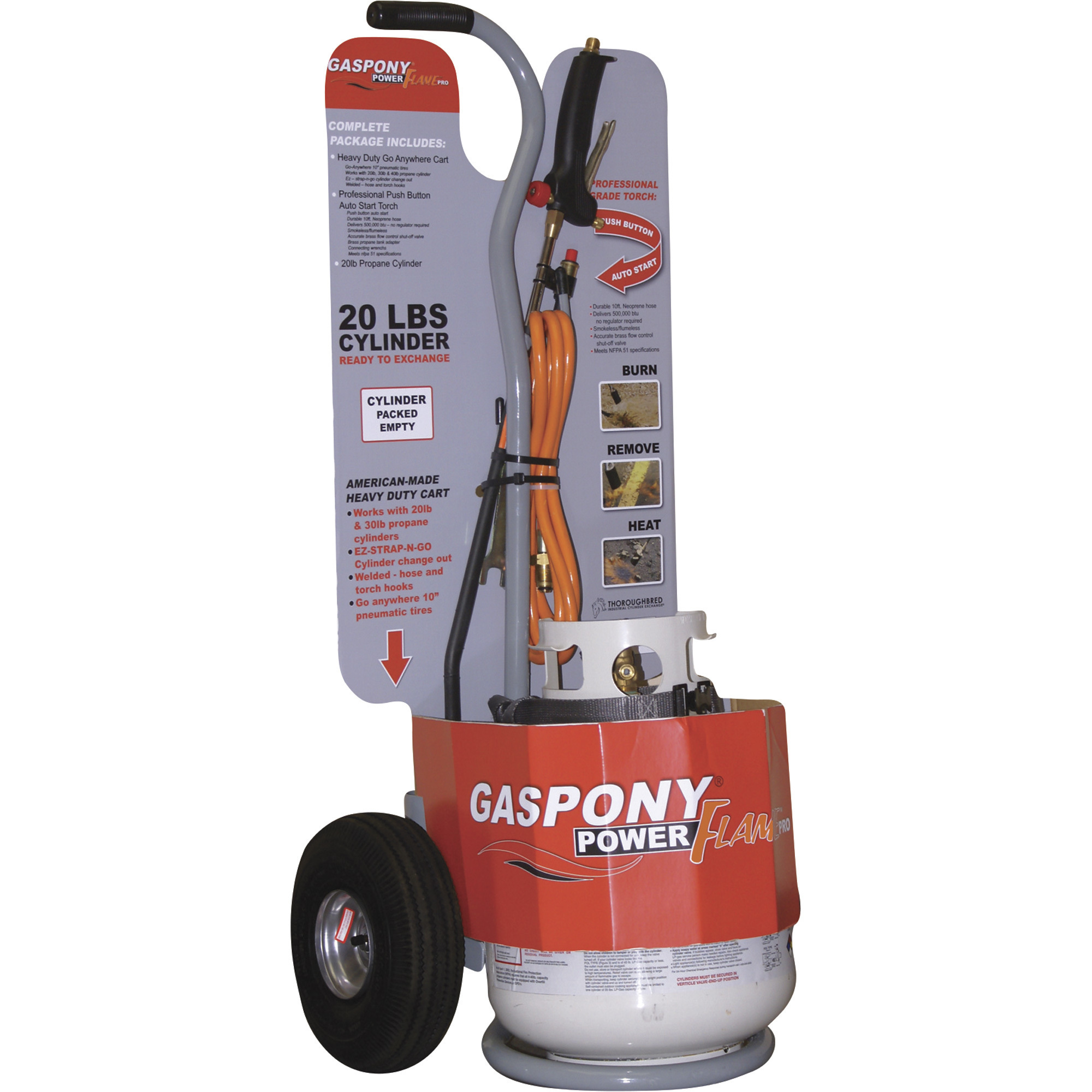 Gaspony Power Flame Propane Torch, 500,000 BTU, Model# TB-PFP